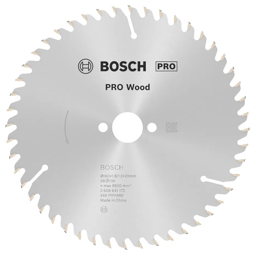HOJA SIERRA BOSCH CIRC PRO WOOD CIR 160X1,8X20
