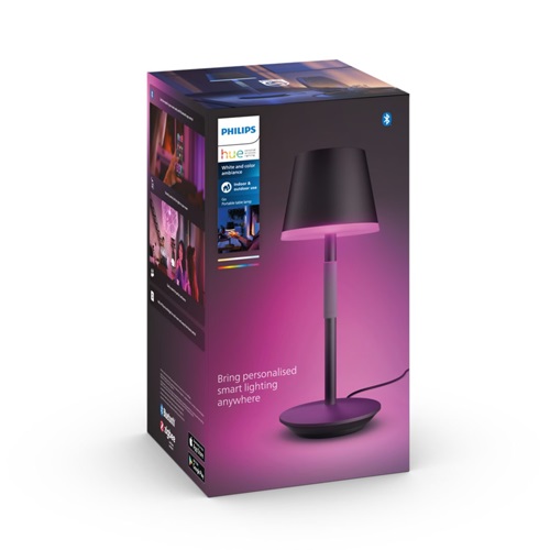 SOBREMESA PHILIPS HUE GO NEGRA 929003128501