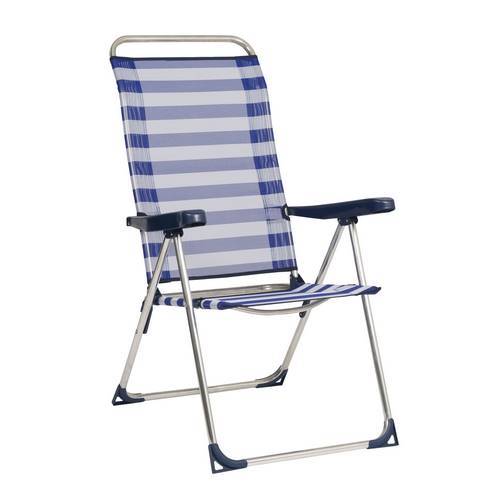 SILLON ALCO 470ALF-0056 TUMBONA ALUM TEXTIL AZ/BL