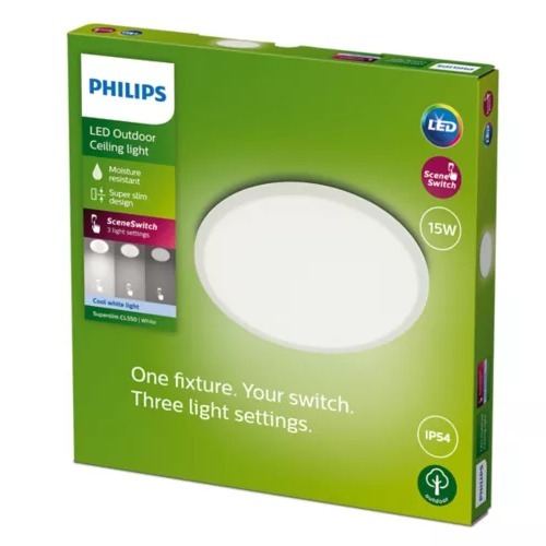 PLAFON PHILIPS SUPER SLIM SSW 15W 40K BLANC