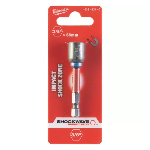 VASO CON EJE MILWAUKEE HEX1/4"3/8X65MM 4932492440