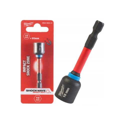 VASO CON EJE MILWAUKEE HEX1/4" 10X65MM 4932492441
