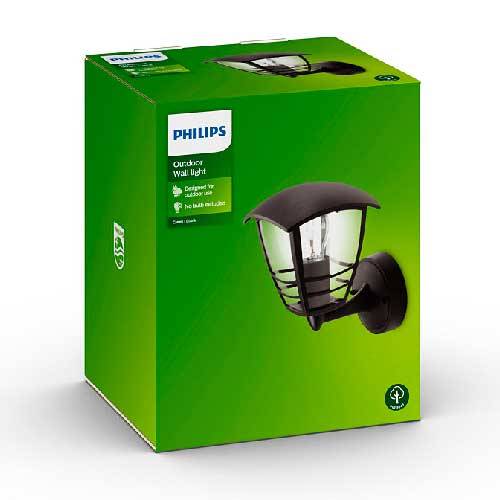 APLIQUE PHILIPS CREEK 1X60W NEGRO 153803016