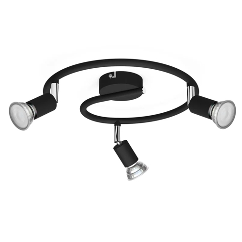 FOCO PHILIPS LIMBALI PLATE/SPIRAL 3X50W NEGRO
