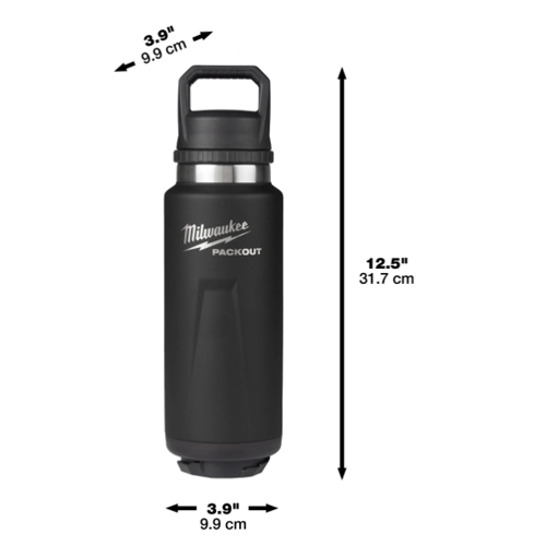 BOTELLA MILWAUKEE PACKOUT 1065ML NEGRA 4932493468