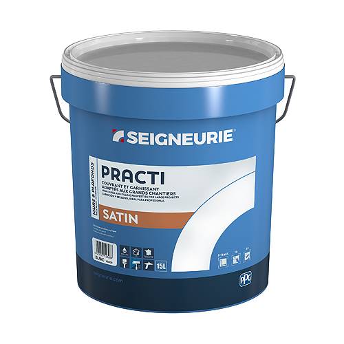 PINTURA SEIGNEURIE PRACTI SATIN 15L BLANCO