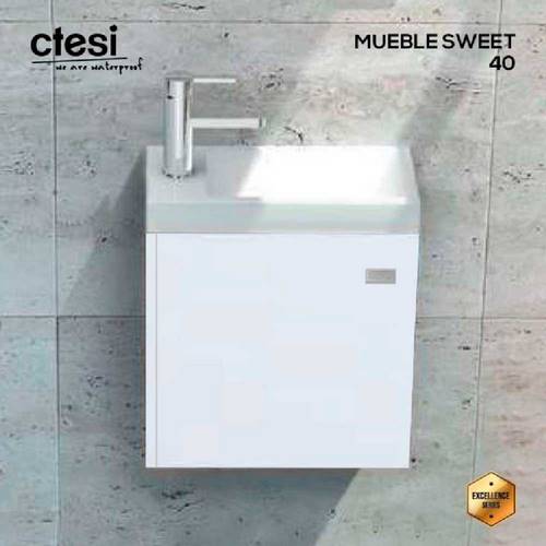 MUEBLE BAÑO CTESI SWEET-40 1-PTA BLANCO