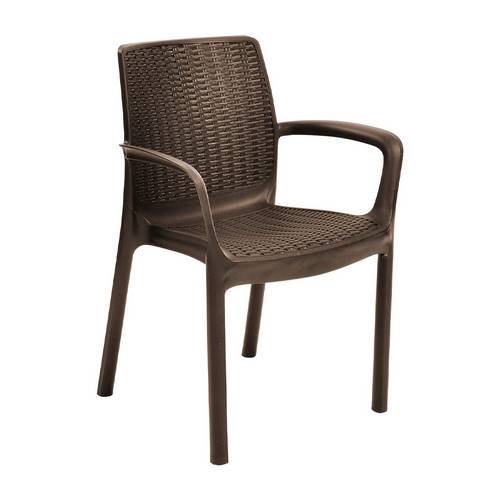 SILLA CURVER BALI MARRON 202761