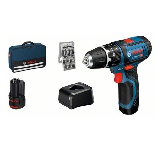 TALADRO BOSCH GSB12V-15+2X2,0AH 06019B690K