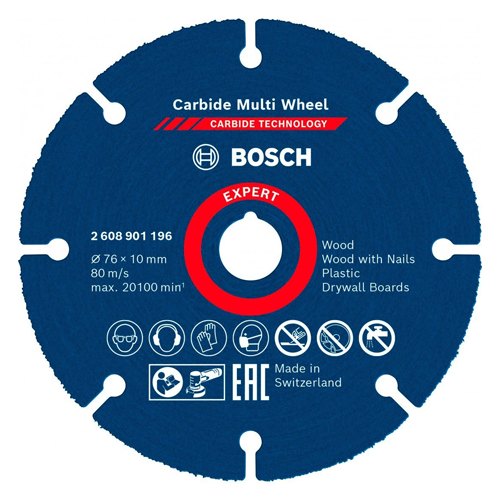 DISCO CORTE BOSCH EXPERT 76MMX10MM 2608901196