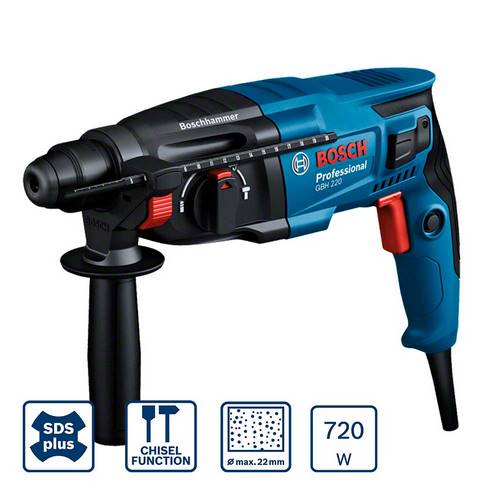 MARTILLO BOSCH PERFORADOR GBH2-21 720W SDS PLUS