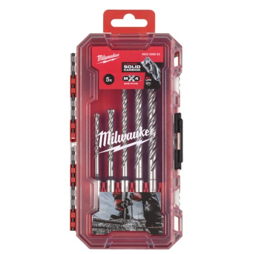 SET BROCAS MILWAUKEE SDS+MX4 1-5PZS 4932500063