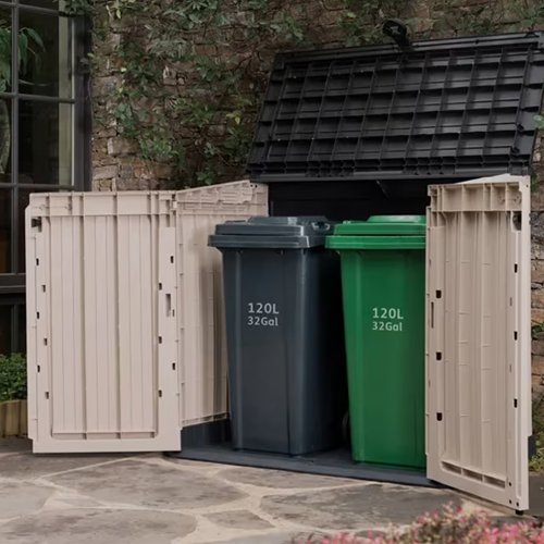 COBERTIZO CURVER SIO MIDI 880L TOPO/BEIGE 249229