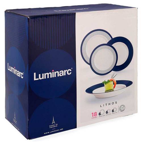 VAJILLA ARC LUMINARC LITHOS 18P 9304785