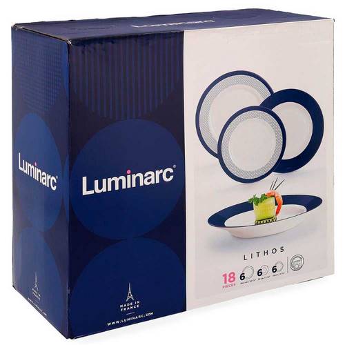 VAJILLA ARC LUMINARC LITHOS 18P 9304785 COMPRALO EN TENERIFE.