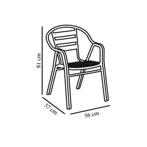 SILLON RESOL EDGE ALUMINIO 66008