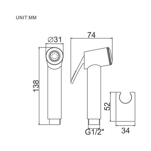 MANGO DUC IBERGRIF SHATTAF 1-FUNC CONT SET M20282