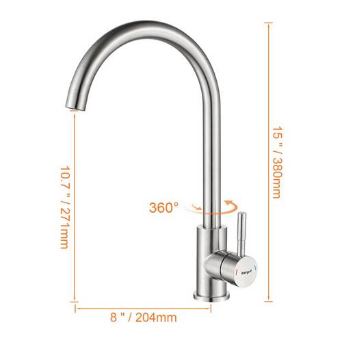 MONOMANDO FREG IBERGRIF VERT INOX-304 M22110 G4008