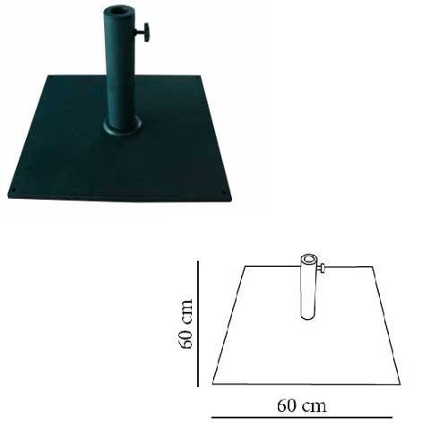 PIE PARASOL RESOL FLEXO-35 NEGRO 66247