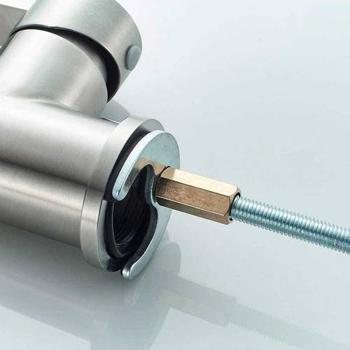 MONOMANDO FREG IBERGRIF VERT INOX-304 NEG M22119-2