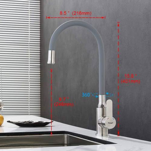 MONOMANDO FREG IBERGRIF RAINBOW VERT INOX M22119-9