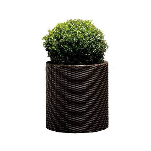 MACETA CURVER CYLINDER RATAN GRANDE 39L 223742