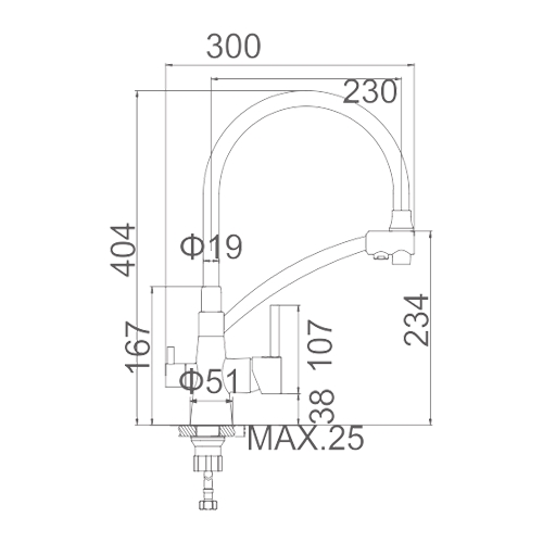 MONOMANDO FREG IBERGRIF OSMOSIS VERT M22128-2