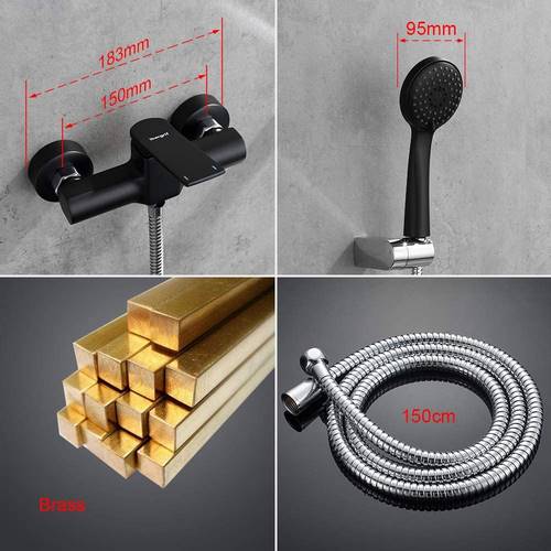 MONOMANDO DUCHA IBERGRIF PRAGA NEGRO M12004B