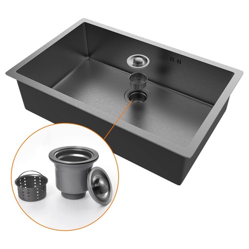 FREGADERO IBERGRIF 70X44 NEGRO M87044B