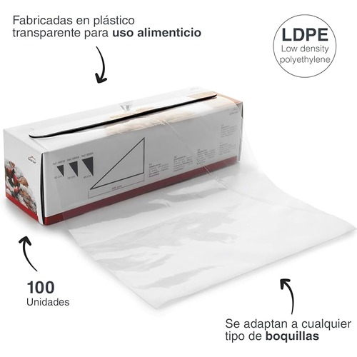 MANGA PASTELERA LACOR 68954 DESEC 55CM SET/100