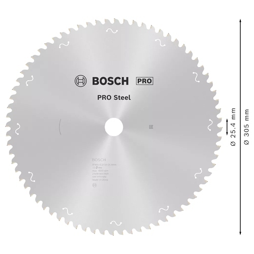 HOJA SIERRA BOSCH 2608844869 254X25,4 72DPRO STEEL
