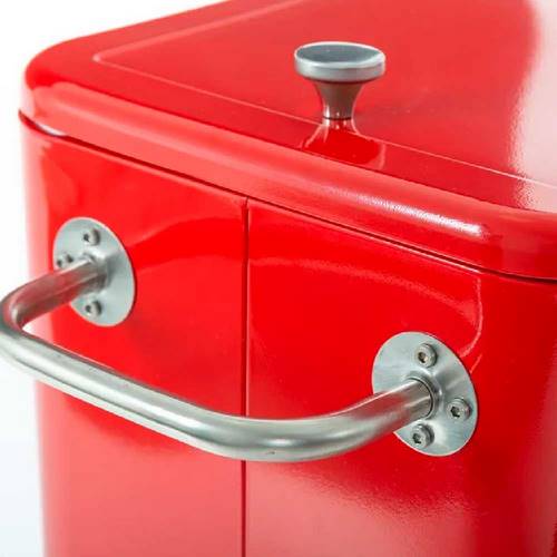 NEVERA LDK VINTAGE MET C/RUED 74X43X80 ROJO 732045