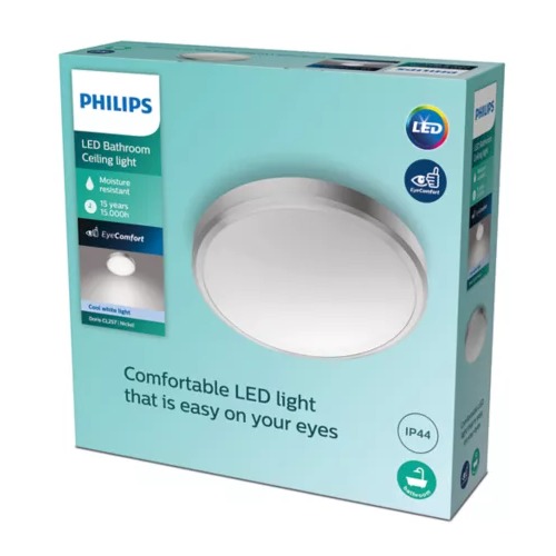 PLAFON PHILIPS DORIS CL257 EC RD 17W 40K NIQUEL