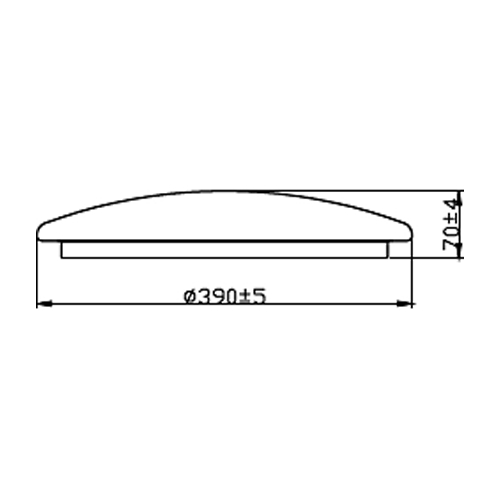PLAFON PHILIPS CANOPUS CL259 RD 20W 27K BLANC