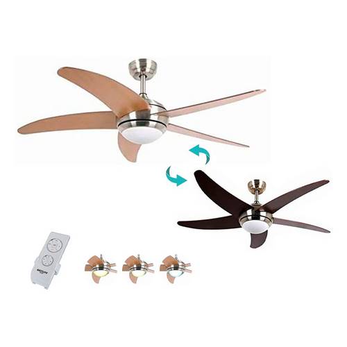 VENTILADOR TECHO BASTILIPO MALIBU NIQUEL 7777