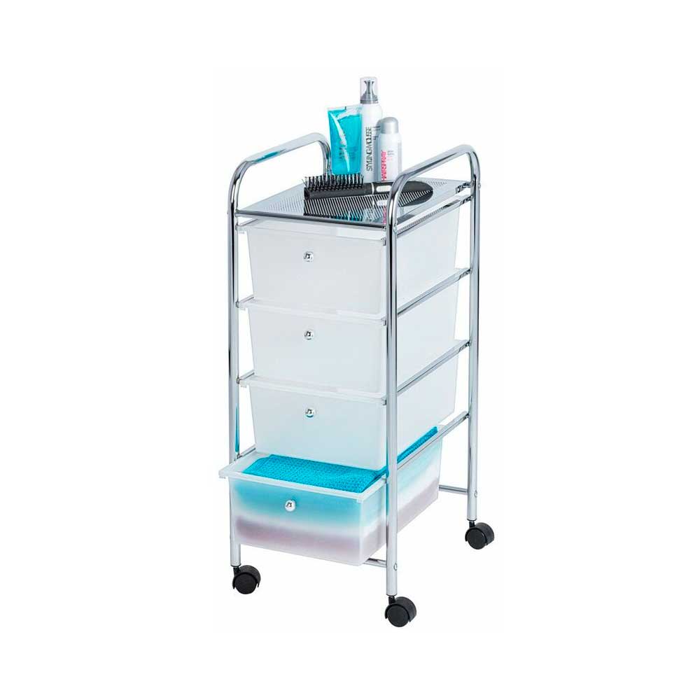 CARRO BAÑO WENKO 16612 MESSINA 4-CAJ CROM/BLANC
