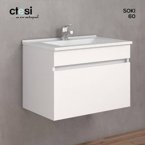 MUEBLE BAÑO LAKUA SOKI-60 1C BLANC