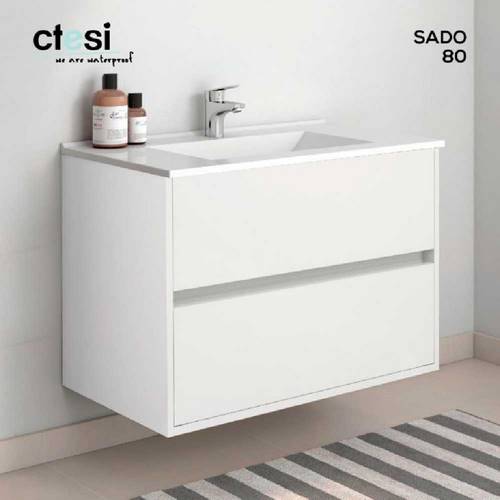 MUEBLE BAÑO LAKUA SADO-80 2-CAJ BLANC BL0030200