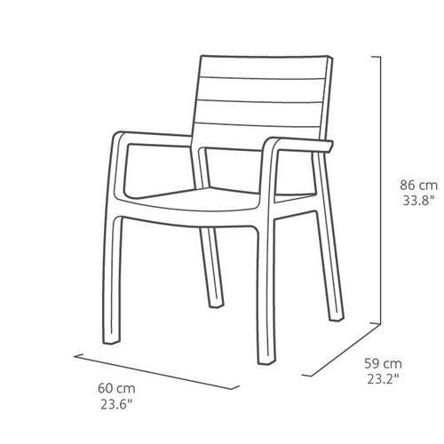 SILLON CURVER HARMONY CAPUCH/BLANC 228457