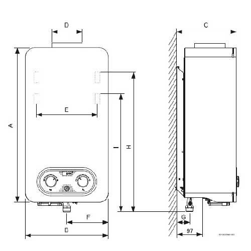 CALENTADOR GAS JUNKERS HYDRO 4200 WR14-4B